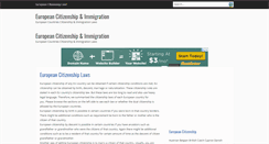 Desktop Screenshot of immigrationcitizenship.eu